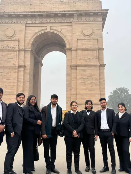 Team outings are important for morale. Here is my team of interns taking a break at India Gate in Delhi.