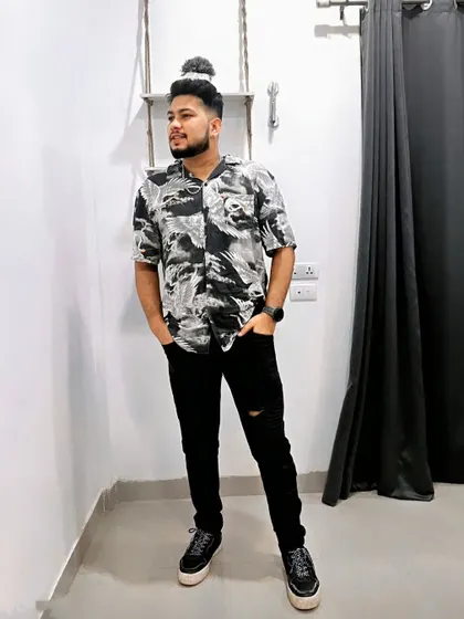 Another angle of my casual look. It's all about feeling good and being ready to perform.