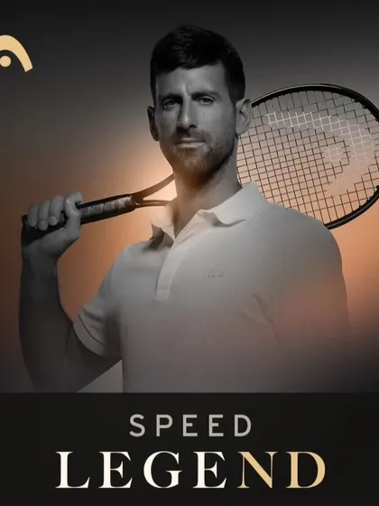 Another look at the partnership between Head and Novak Djokovic for the Speed Legend series. Having the world's best player trust this racquet speaks volumes about its quality and performance capabilities.