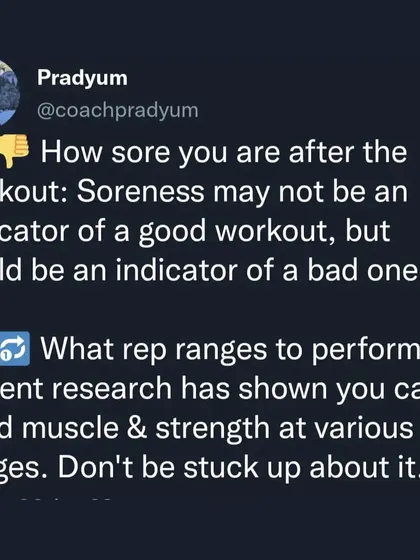Beginners often focus on the wrong things, like how long they're in the gym, how much they sweat, or how sore they are the next day. None of these are reliable indicators of a good workout. I teach you to focus on the real metrics of progress: progressive overload and consistent execution.