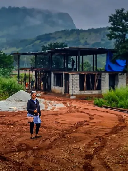 A quiet moment on a construction site, with disappearing hills and rain clouds in the background. For me, the practice of architecture is deeply connected to nature and poetry, a constant process of waiting, watching, and creating.