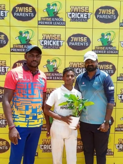 Sachit Galatagi recognized as Player of the Match at the Jwise Cup U-13.