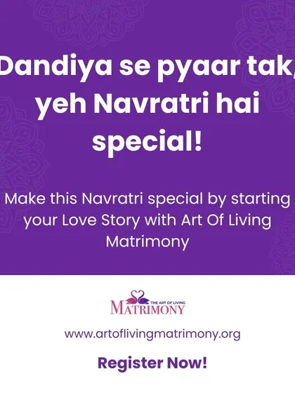 "Dandiya se pyaar tak, yeh Navratri hai special!" A festive invitation to start your love story with us during the joyous season of Navratri.