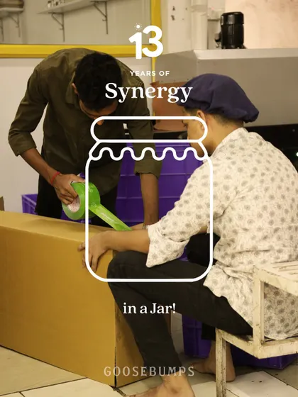 This is synergy in a jar. It shows two of my team members working in perfect rhythm to pack orders, representing the coordination that goes into every dispatch.