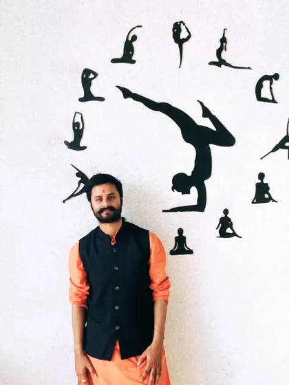 Pictured here at our center, where the clock reminds us that every moment is an opportunity for practice. Yoga is not just an exercise, but a way of life.