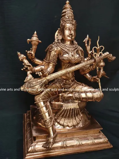 A final look at the Matangi bronze, a testament to the divine feminine's role in wisdom and culture.