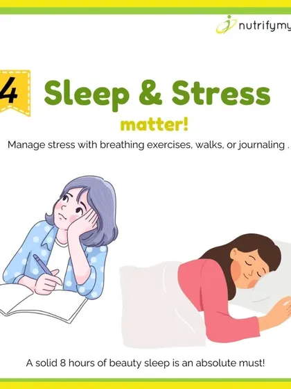 Your lifestyle plays a huge role in cravings. Managing stress and getting a solid 8 hours of sleep are non-negotiable for keeping your hunger hormones in balance.