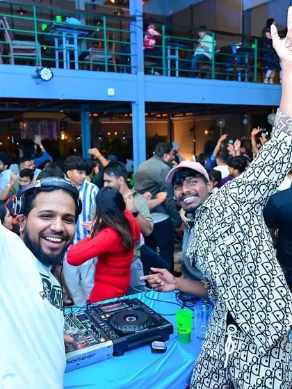 Celebrating the New Year with the crowd. Moments like these, filled with joy and good vibes, are why I love what I do.