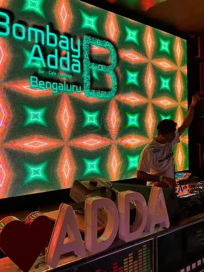 Showing some love for Bombay Adda. The massive LED screen and vibrant visuals make it a fantastic venue to perform at.