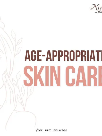 This image introduces the concept of age-appropriate skincare. A tailored routine that addresses the unique needs of your skin at every life stage is the key to lifelong skin health.