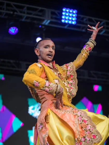 The grace and energy of our guest performers is a huge part of the show. This dancer brought so much life to the stage at our Queens festival.