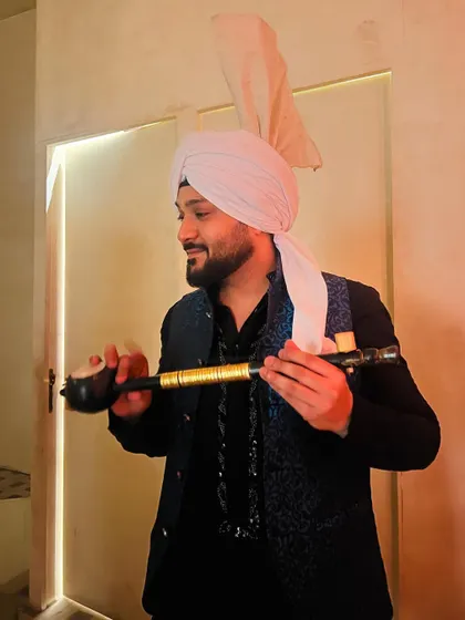 Another angle of the Punjabi look. It's important for me to stay connected to my roots.