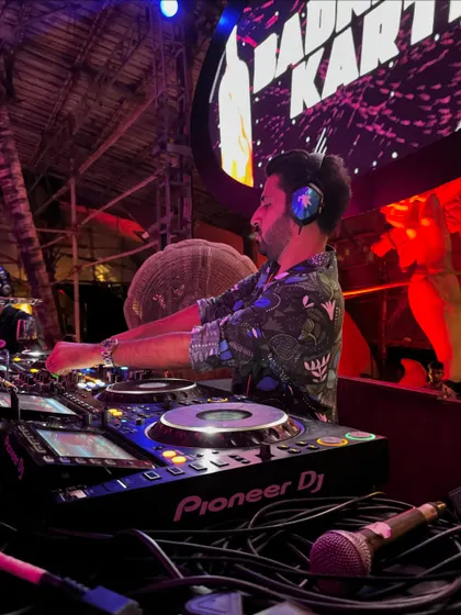 My work as a mentor is grounded in my experience as a performing artist. This shot is from a corporate gig for Coca Cola in Goa, where I was back on deck duties, connecting with the crowd and putting my skills into practice.