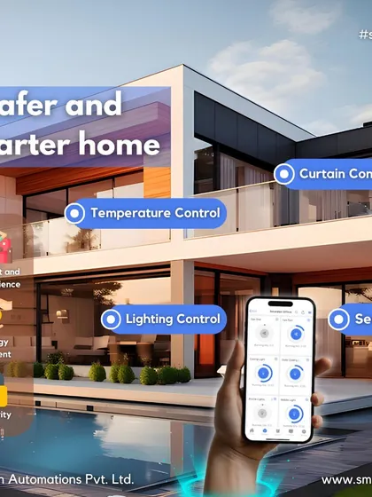 A safer and smarter home is at your fingertips. My app gives you control over lighting, temperature, curtains, and security, all while being energy efficient.