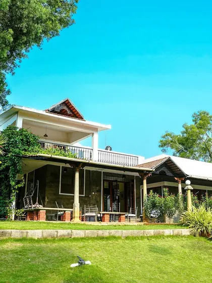 Our resort provides a premium and serene backdrop for your corporate retreat. This is the main villa, offering comfortable spaces for your team to relax and connect after a day of activities.