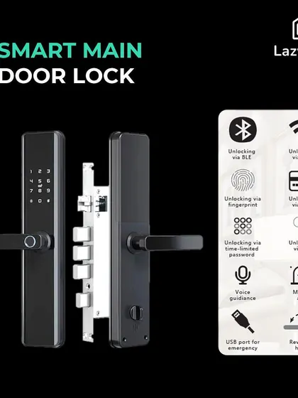 We provide smart door locks that are not only convenient but also built for high security, giving you and your family peace of mind.