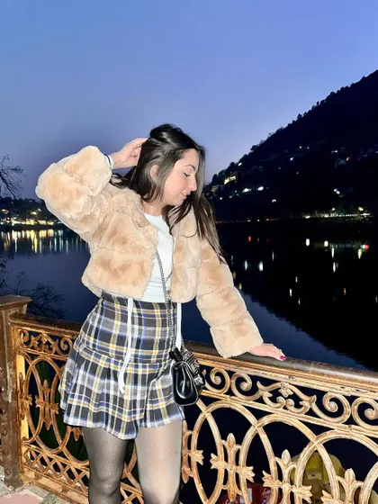 A candid moment enjoying the view in Nainital. I love sharing these unposed shots that feel authentic and capture the real joy of traveling.