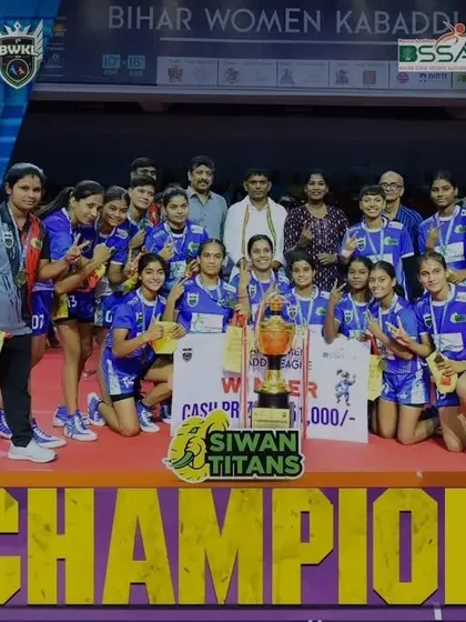 Congratulations to the Siwan Titans, champions of the 1st Bihar Women's Kabaddi League. A huge step forward for women's kabaddi.