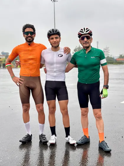 Celebrating another member's birthday with a ride.