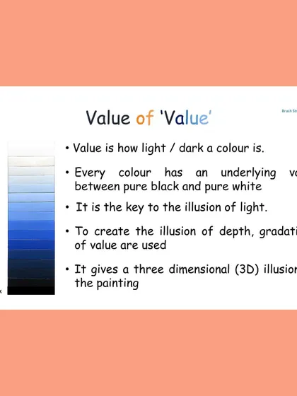 What is 'value' in art and why is it so important? This guide explains how value, or the lightness and darkness of a color, is the key to creating the illusion of light and three dimensional form in a painting.