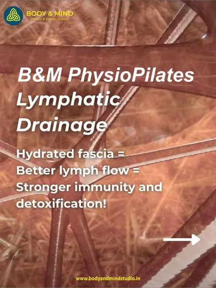 My PhysioPilates method incorporates principles of lymphatic drainage. By hydrating the fascia through movement, we improve lymph flow, which leads to stronger immunity and better detoxification.