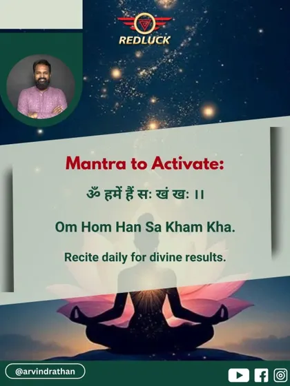 The mantra to activate the Nag Rudraksha is "Om Hom Han Sa Kham Kha." I advise reciting this daily to unlock its full potential for protection, confidence, and transformation.