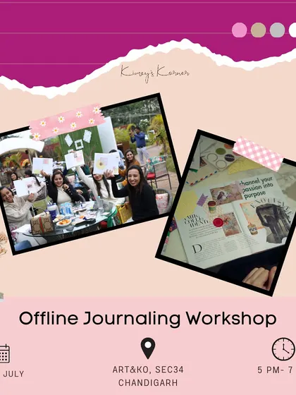 I'm so excited to be hosting a workshop in Chandigarh, the city where I did my graduation. It's going to be a special one, filled with art, reflection, and connection.