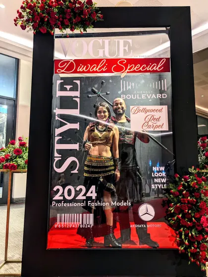 Happy Diwali from us to you. We couldn't resist this fun Vogue photo booth at one of our Diwali events, striking a pose in our performance gear.