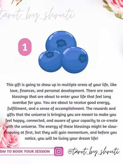 What gift is the Universe bringing you? This reading reveals if you are about to receive blessings in multiple areas of life, a soulmate connection after a long wait, or happiness and a helping hand.