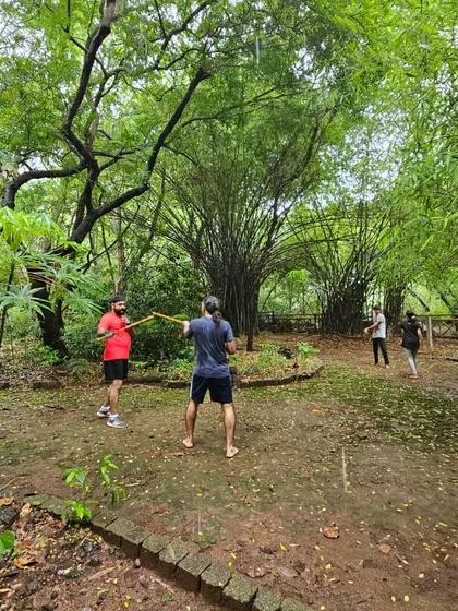 We also train in nature, a practice called Shinrin-yoku or forest bathing. This helps connect you with your surroundings, sharpening your senses and awareness.