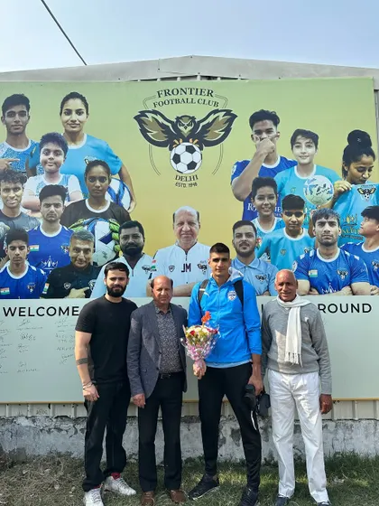 Another Indian football legend, Gurpreet Singh Sandhu, visiting our club. These moments are incredibly motivating for our players.