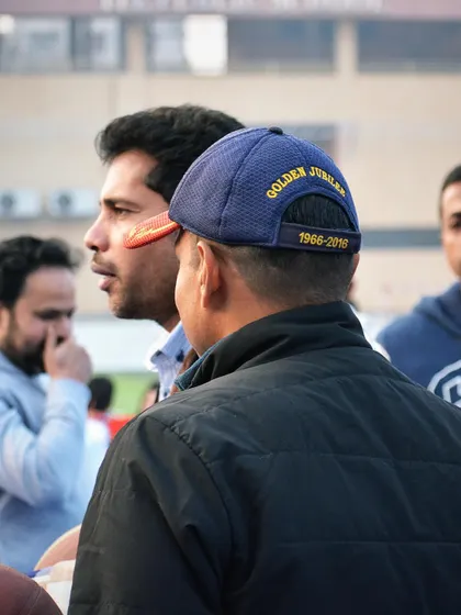 A candid shot of me observing the parents' match. It's wonderful to see the same passion for the game in our players' parents.