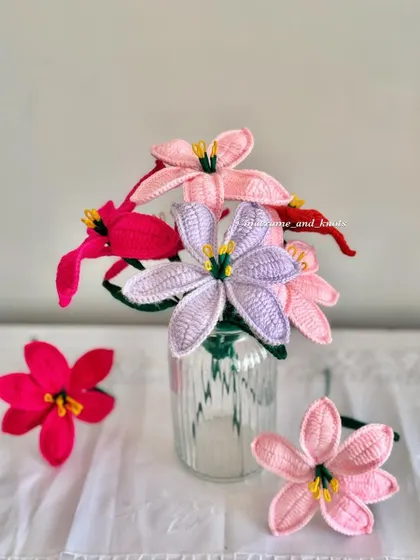 This image captures the full set of my new lily flowers. I have limited stock of these, so be sure to order them before they are gone.