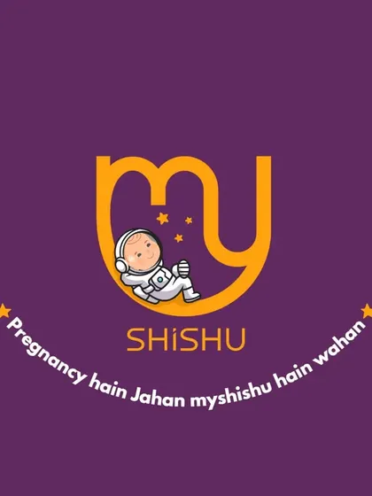 "Pregnancy hain jahan, MyShishu hain wahan." This graphic with our astronaut baby logo signifies that our app is a one stop solution for all your pregnancy, parenting, and family planning needs.