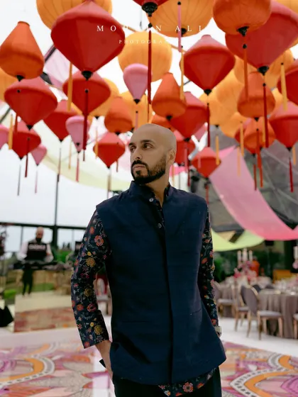 A shot from the sangeet in Tuscany. It's a pleasure to work alongside talented decorators and planners who create such stunning backdrops for the events.