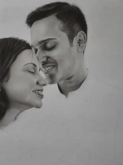 A progress shot showing the faces nearly complete.