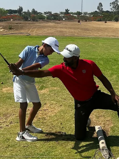 When new young players join us, we focus on building a strong foundation by educating, not just instructing. We empower them with the knowledge to improve, as seen here with Coach Madhusudan working with a talented 9-year-old.