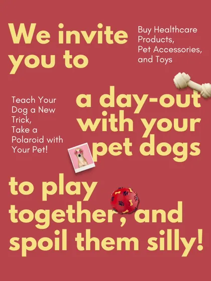 We invite you and your pet dogs for a day out to play together and be spoiled! Our Pawsome Picnic includes activities like learning a new trick and taking a polaroid with your pet.
