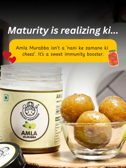Our Amla Murabba is not just a nostalgic treat. It's a sweet immunity booster packed with goodness, making it a modern-day health essential.