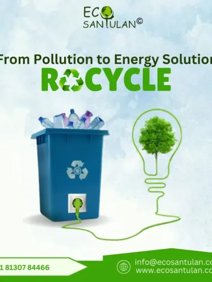 We can turn pollution into an energy solution. Recycling is a powerful tool that transforms waste into a resource, powering a greener future.