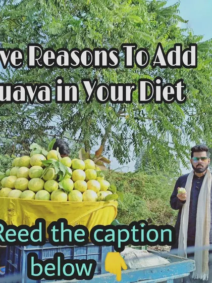 Here are five great reasons to add guava to your diet. It's packed with more vitamin C than oranges, has a low glycemic index for blood sugar control, and contains magnesium to help relax your muscles and combat stress.