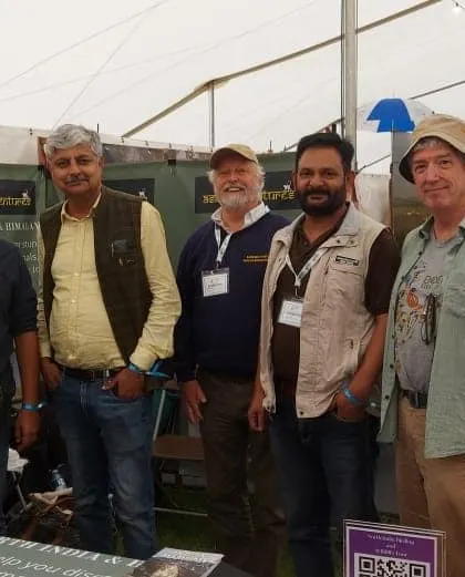 Our team with international partners and friends at the Global Birdfair. These collaborations are key to our mission of promoting sustainable and ethical ecotourism worldwide.
