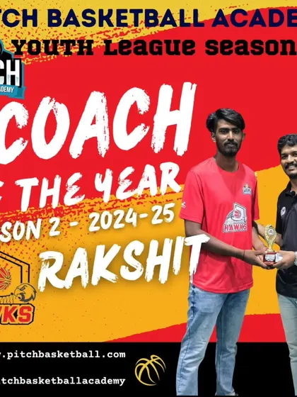A great team is led by a great mentor. Congratulations to Mr. Rakshit, recognized as the Coach of the Year for his dedication and leadership in Youth League Season 2.