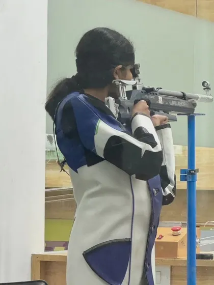 A portrait of focus and determination. This is Shika Sajith, one of my star athletes, who won multiple gold medals at the South Zone Championship, showcasing the champion mindset we cultivate.