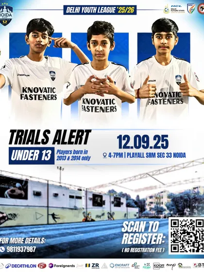 Your chance to join the champions. We are scouting for the next generation of Alphas to join our U13 squad for the Delhi Youth League. This is where your journey begins.