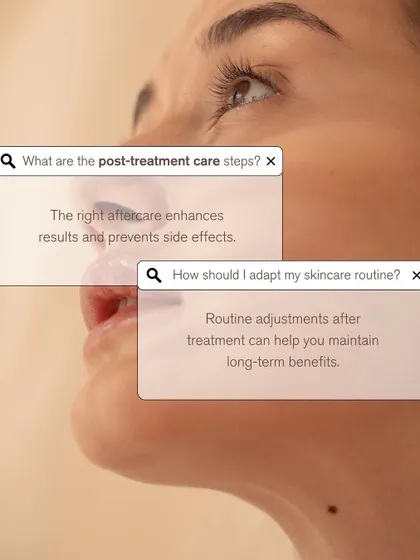 Your care does not end after the treatment. I provide detailed guidance on post-treatment care and help you adapt your daily skincare routine to maintain and enhance your long-term results.