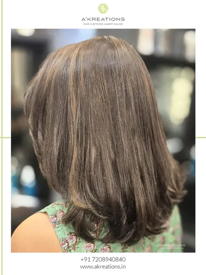Another angle of the sun-kissed look, showcasing the layers and the way the light catches the highlights.