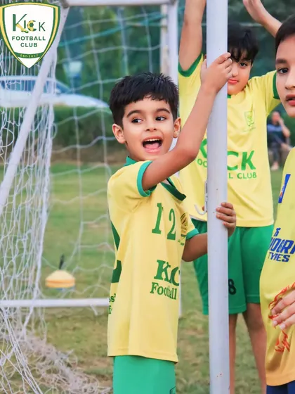 The pure happiness on a player's face says it all. This photo was taken during our Diwali week celebrations on the field.