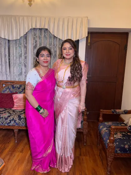 Another cherished photo with Priyanka Upendra. Her appreciation for my work means the world to me and my team.