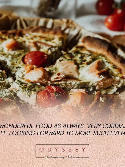 "Wonderful food as always. Very cordial staff." We are thrilled to build lasting relationships with our clients and look forward to catering many more of their events.